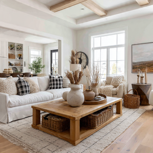 🏡 Mixing Modern &amp; Farmhouse Styles in Your Living Room