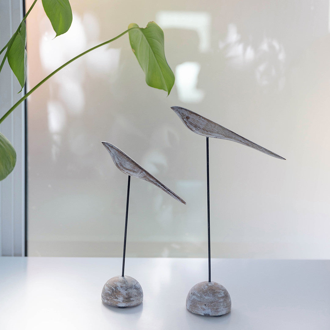 Wooden Bird, SET OF 2