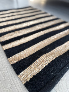 Jute and Cotton Rug Beige