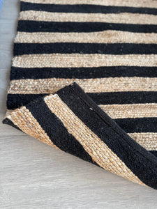Jute and Cotton Rug Beige