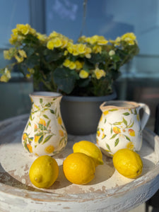 Ceramic Vase with Lemon print