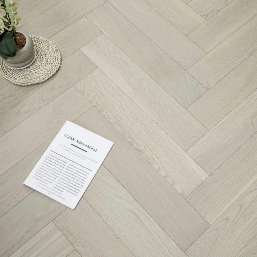 American White Oak engineered hardwood Pearl