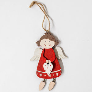 Wooden Angel Hanging Decoration