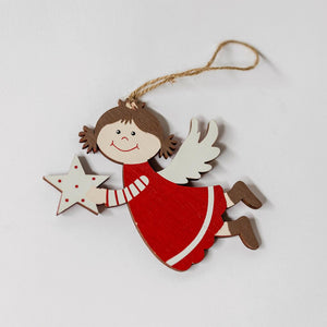 Wooden Angel Hanging Decoration