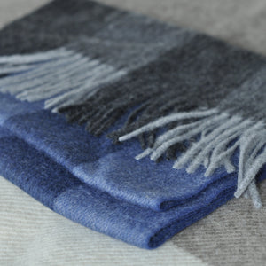 Blue Navy Wool Man Scarft