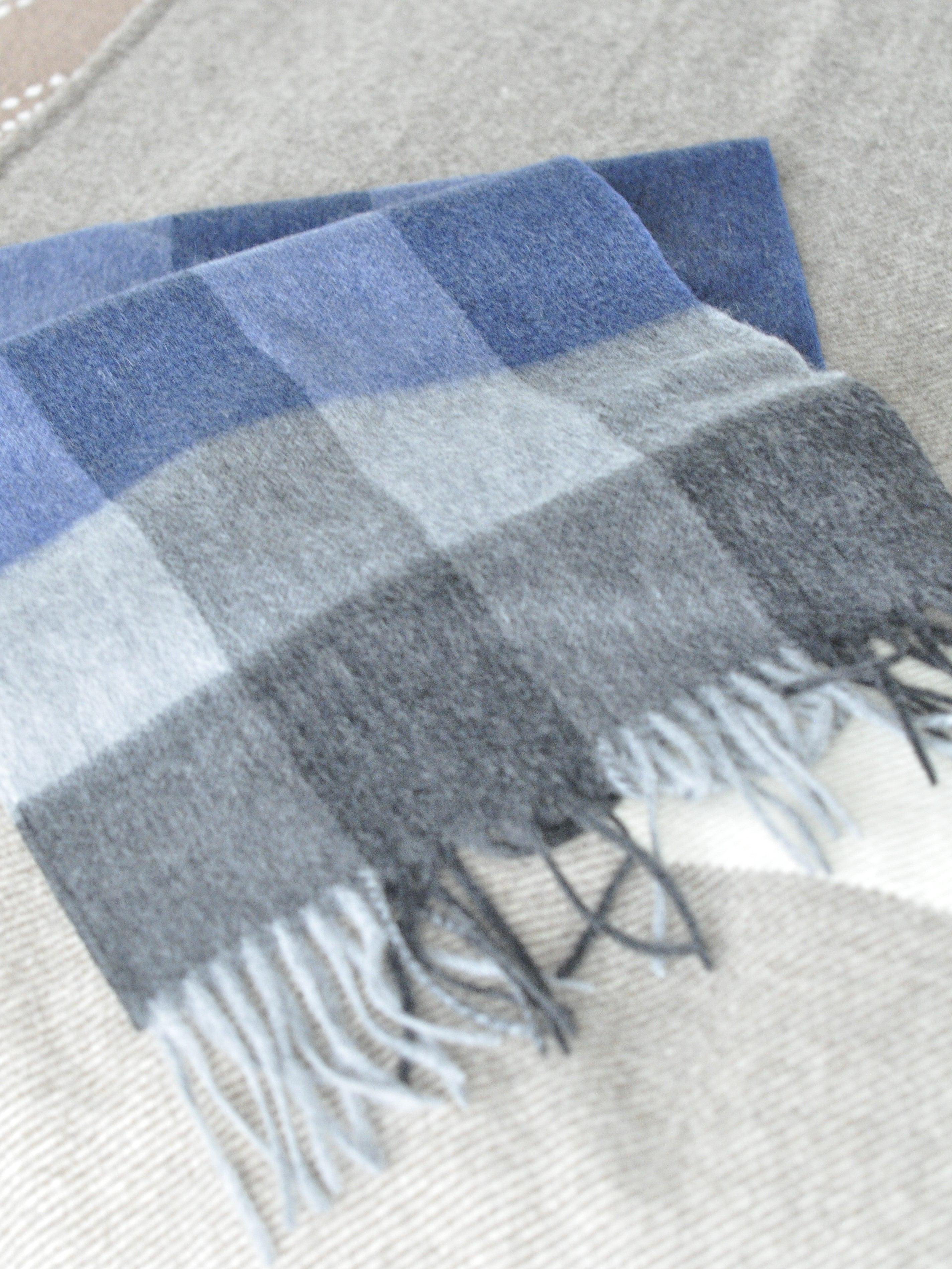 Pure Wool Color Block Scarf