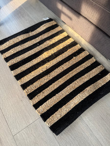 Jute and Cotton Rug Beige