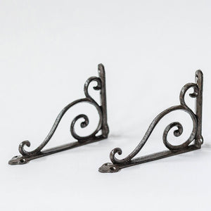 Cast Iron Brackets, Set of 2