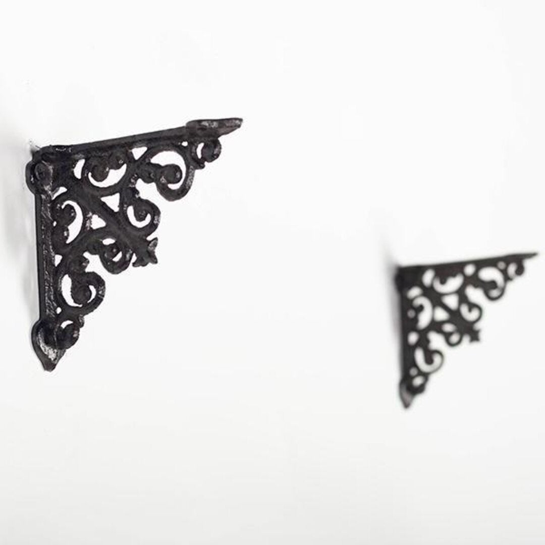 Cast Iron Brackets, Set of 2 for Shelves