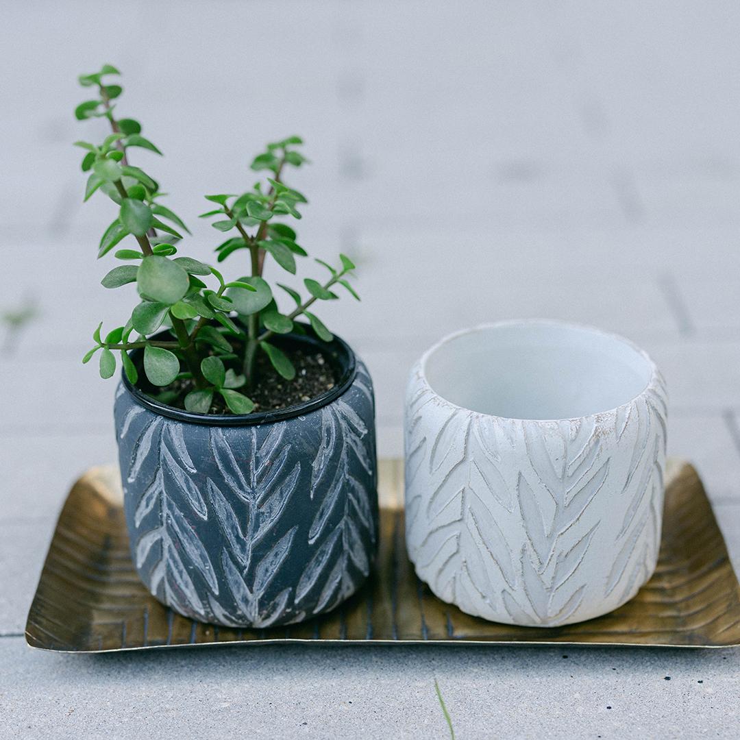 Cement Flower pots, Set of 2