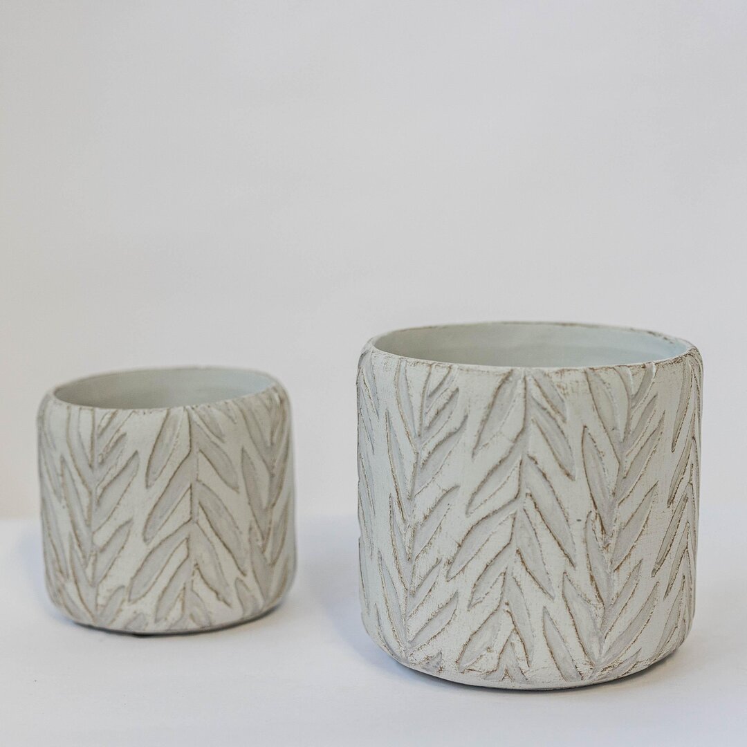 Cement Flower pots, Set of 2