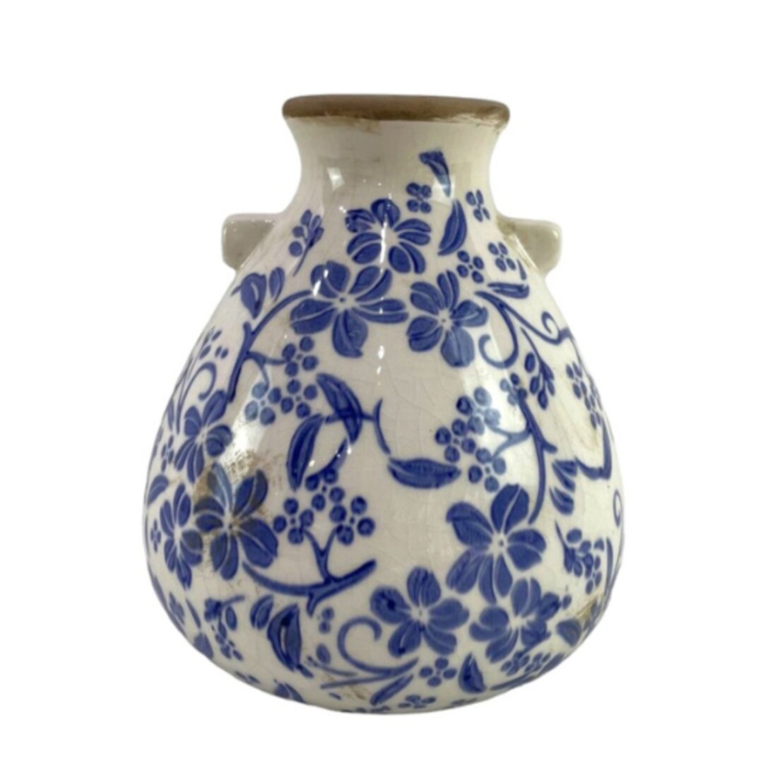 Vintage Blue  Ceramic Vase