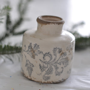 Ceramic Vases with Floral Print