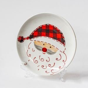 Ceramic Plate Santa