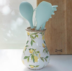 Ceramic Vase with Lemon print