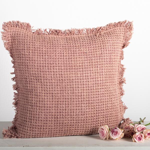 Cotton Cushion Cover With Fringe