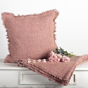 Cotton Cushion Cover With Fringe