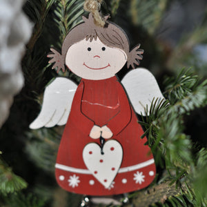 Wooden Angel Hanging Decoration