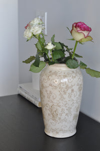 Ceramic Vase With Floral Design