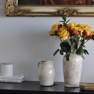 Ceramic Vase With Floral Design