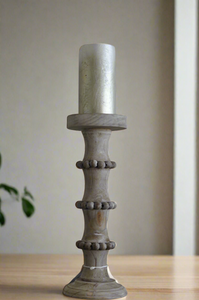 Rustic Wood Candle Holder