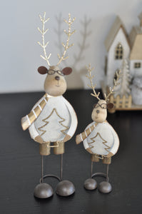 Metal Deer with Tree, Set 2