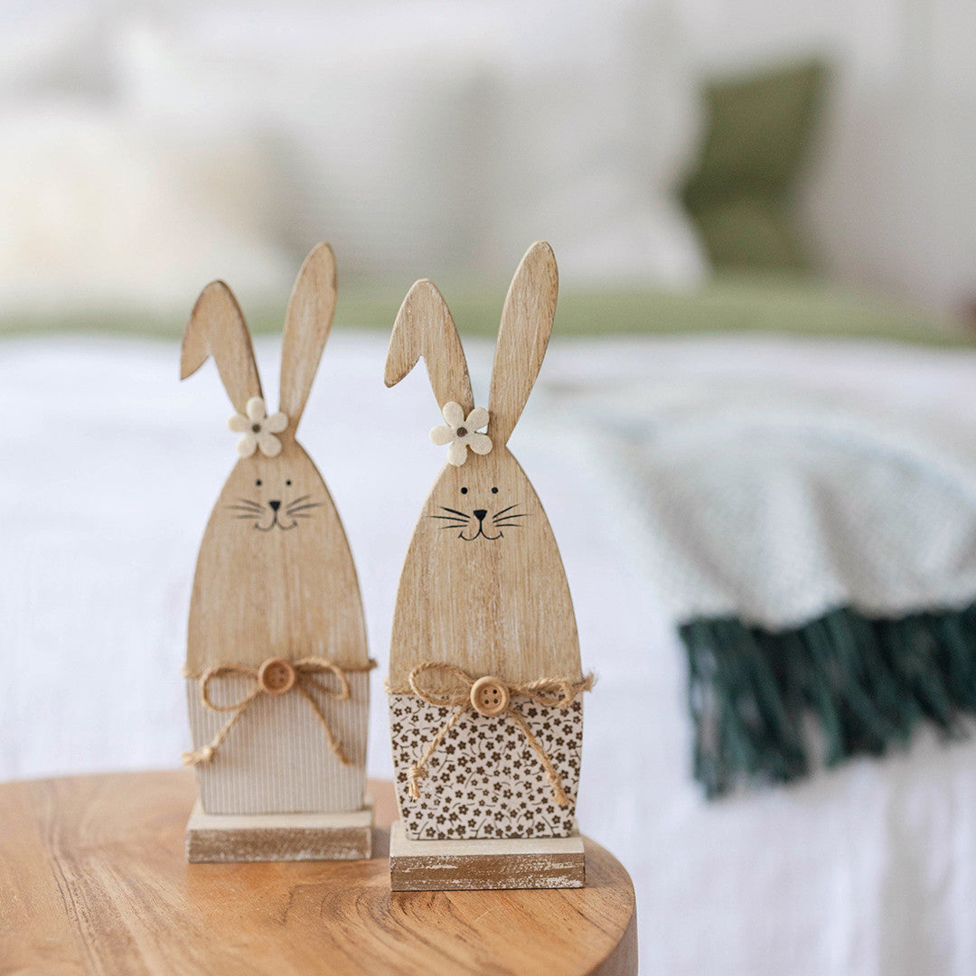 Decorated rabbits, Set of 2