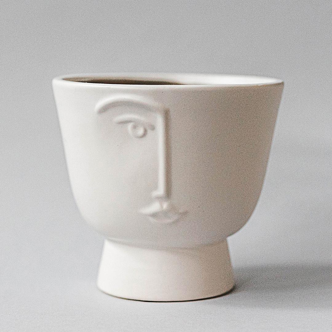 Flower Pot With A Face