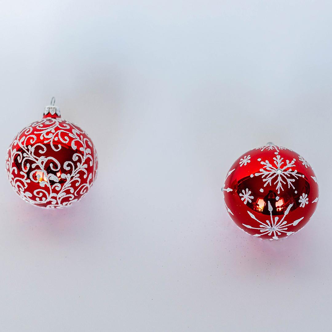 Glass Ornament, red