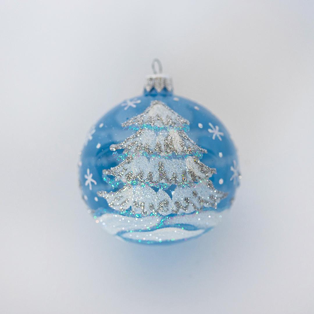 Glass Ornament, Blue