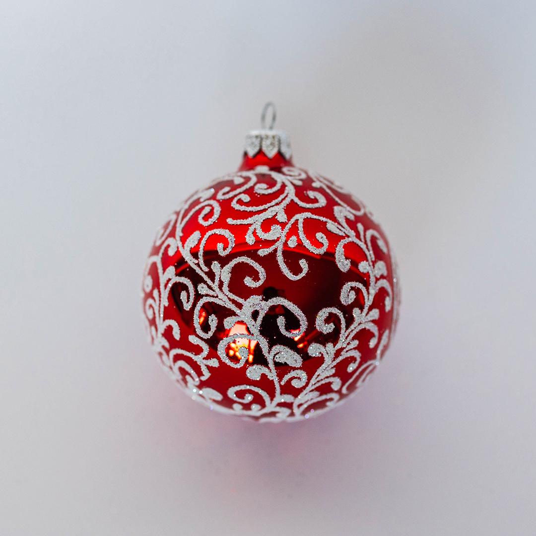 Glass Ornament, red