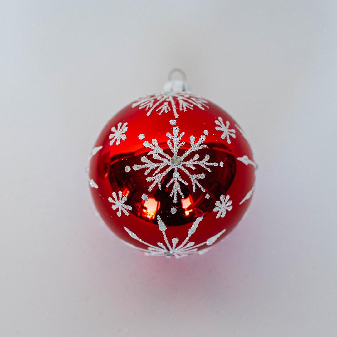 Glass Ornament, red
