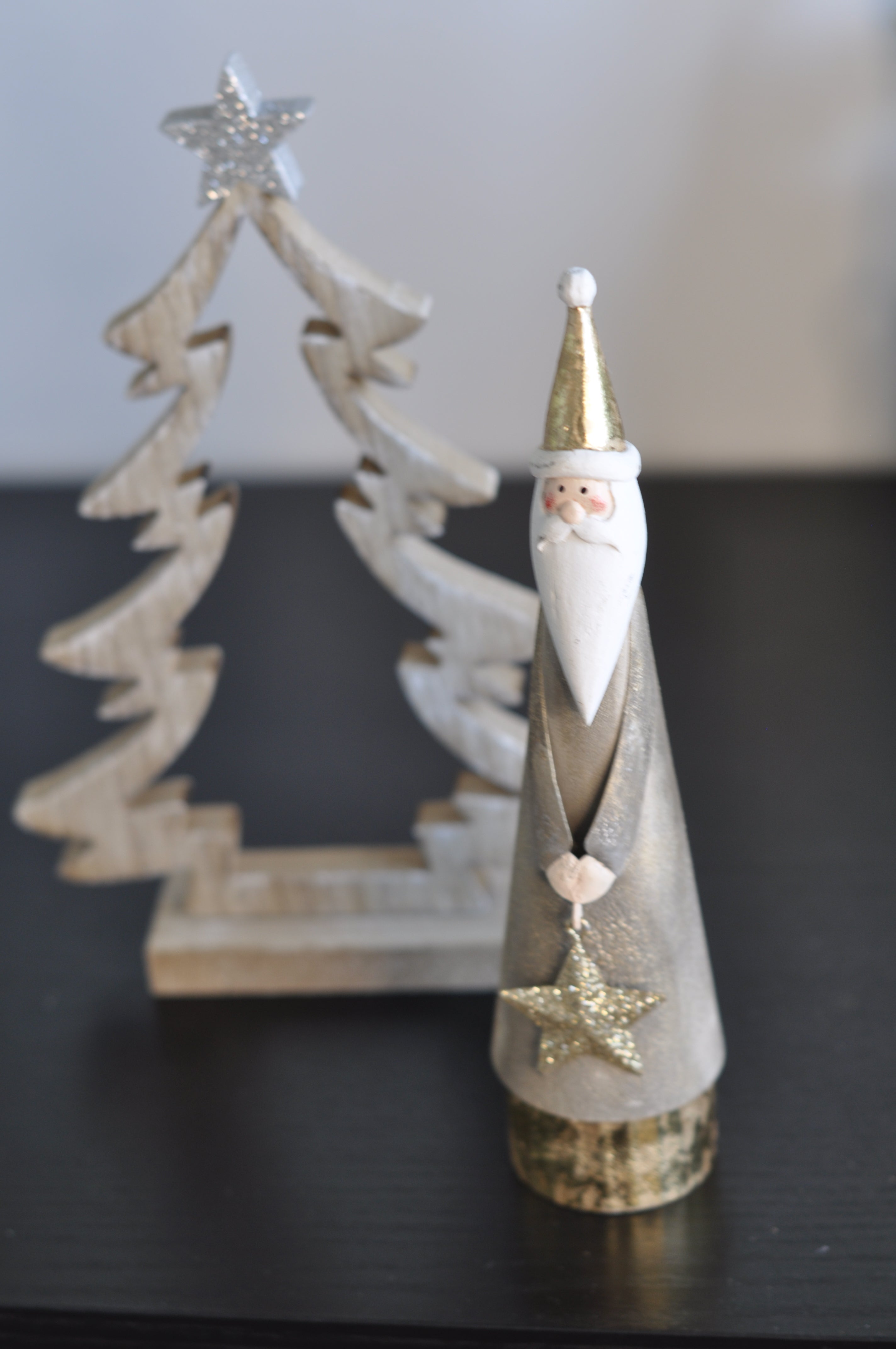 Metal Santa with Star