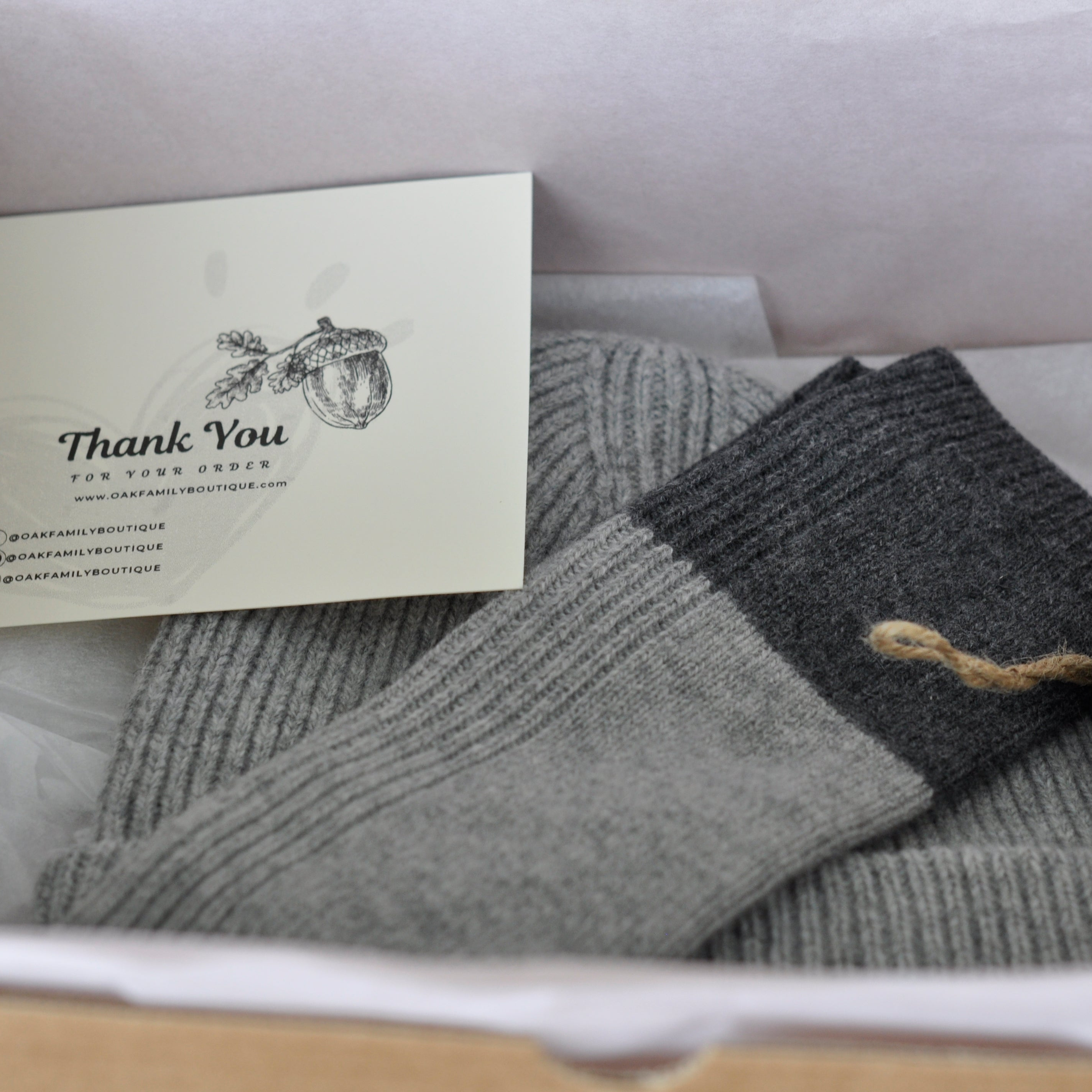 Wool Beanie and Gloves, Gift set for her