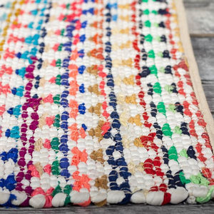 Multi Coloured Cotton Rug