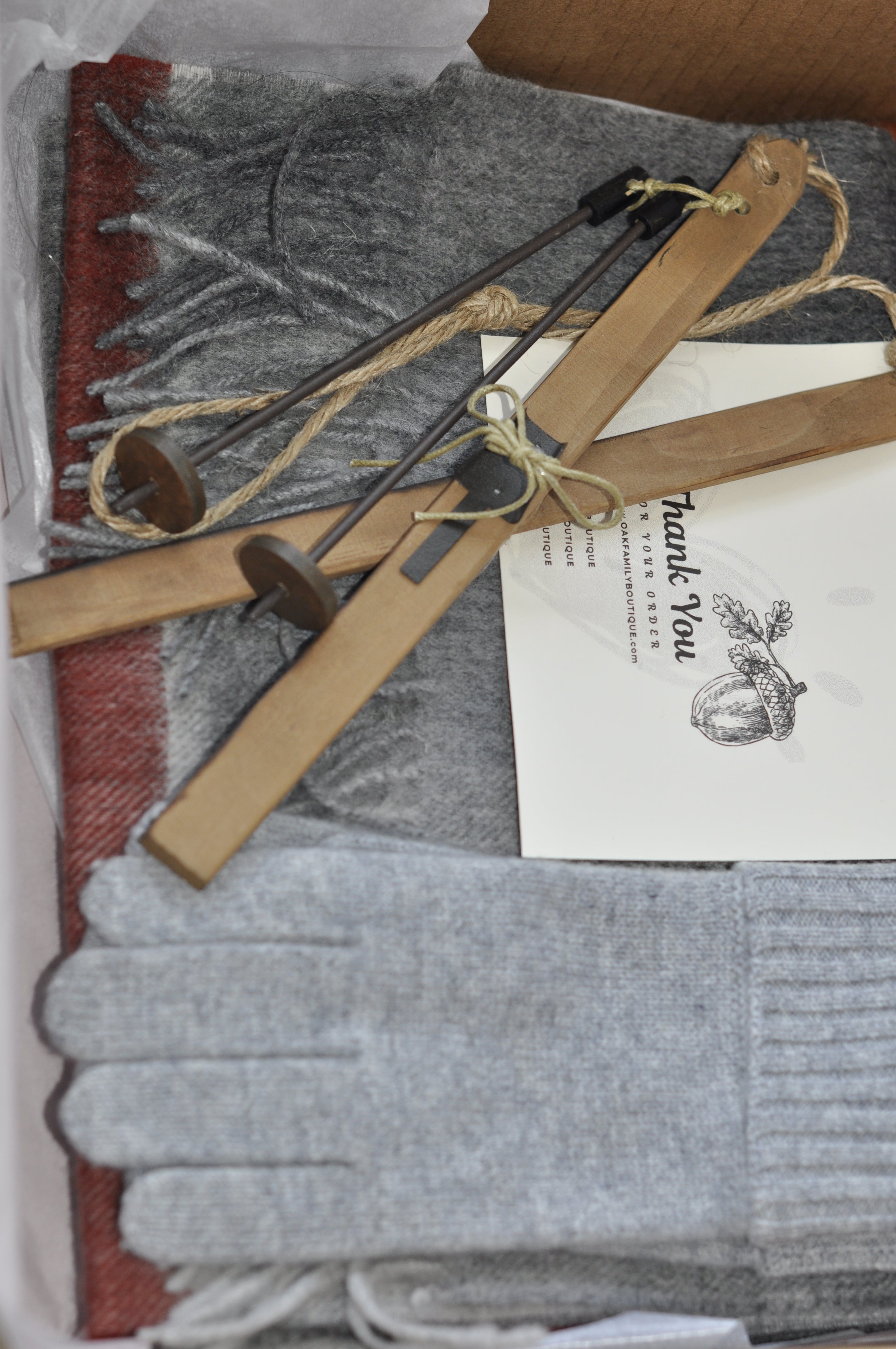 Wool Scarf and Gloves, Gift set