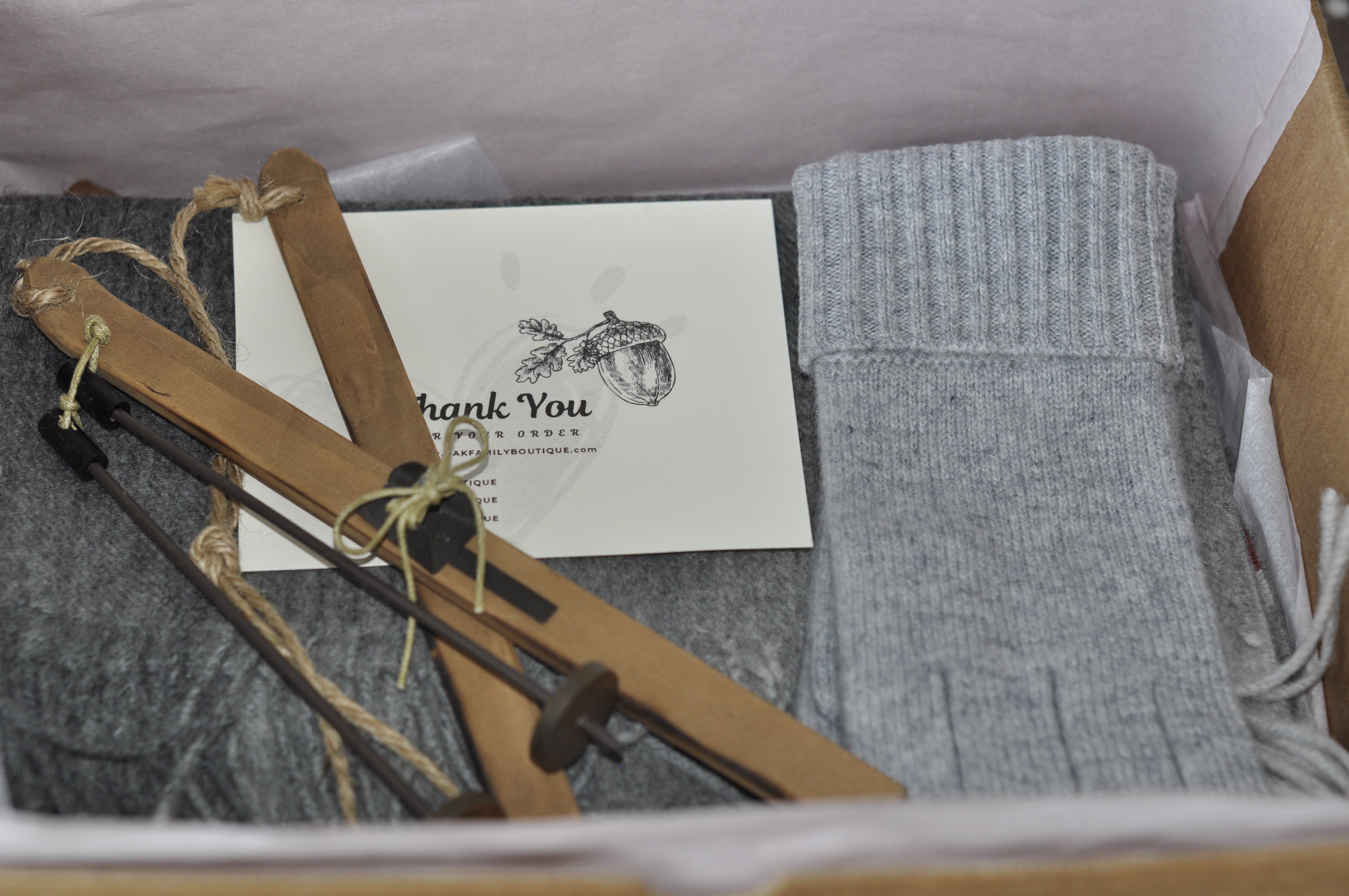 Wool Scarf and Gloves, Gift set