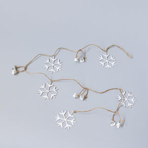 Metal Snowflake Garland