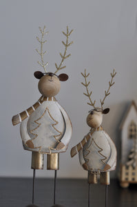 Metal Deers with Christmas tree