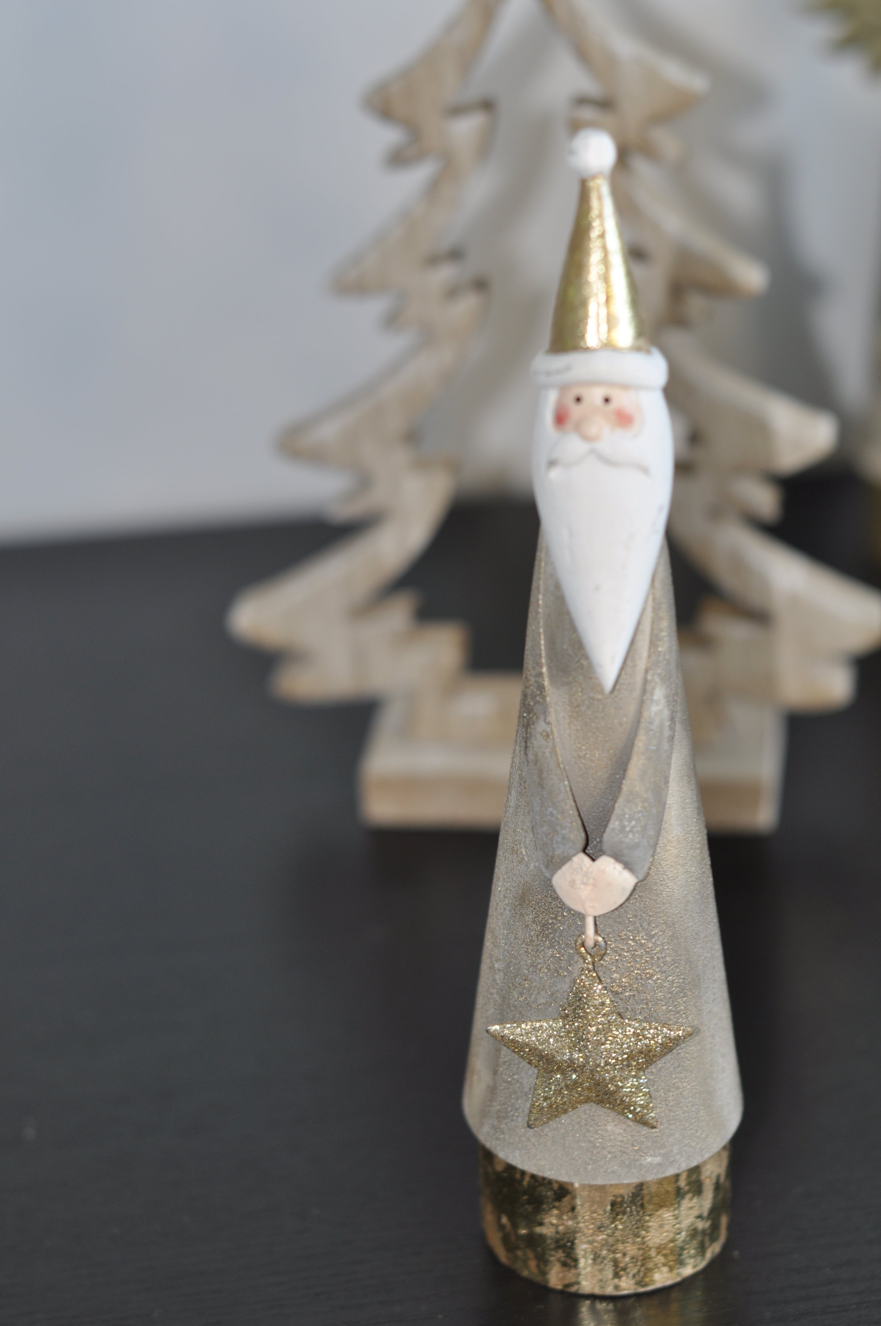 Metal Santa with Star