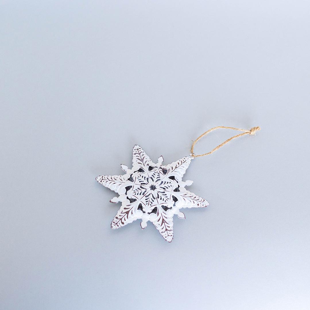 Metal Snowflake Ornament 1