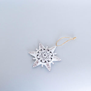 Metal Snowflake Ornament 1