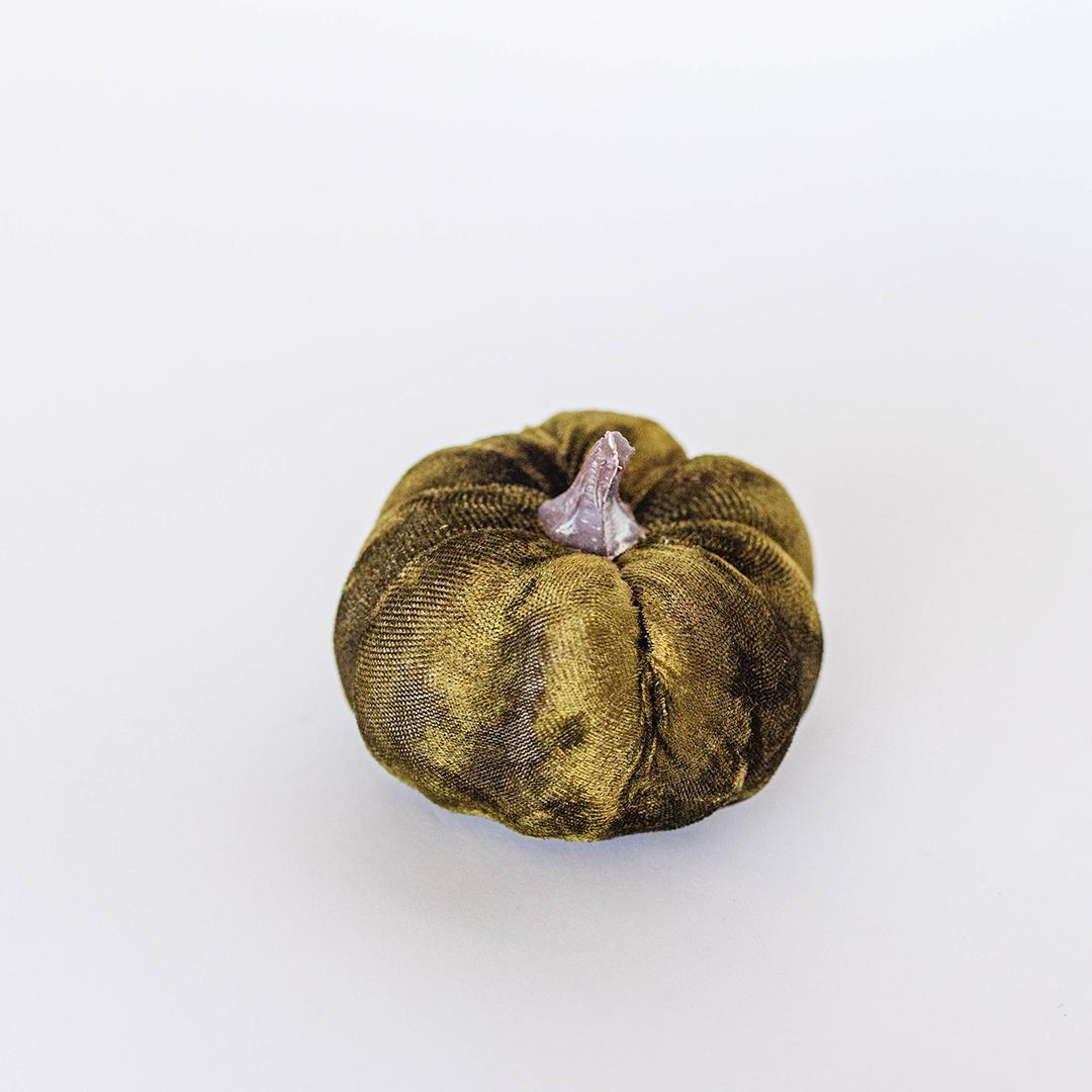 Pumpkin whit textile