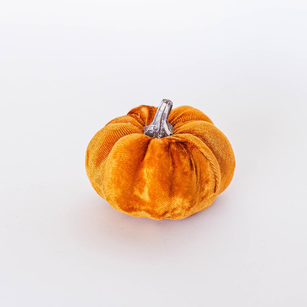 Pumpkin whit textile