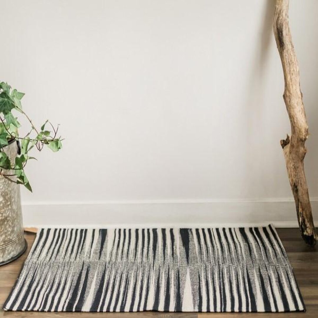 Cotton Striped Woven Rug
