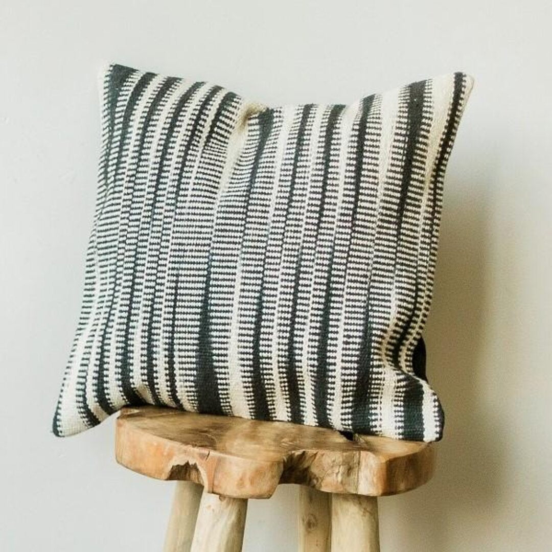 Cotton  Cushion Cover with contrasting pattern