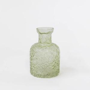 Glass bottle textured