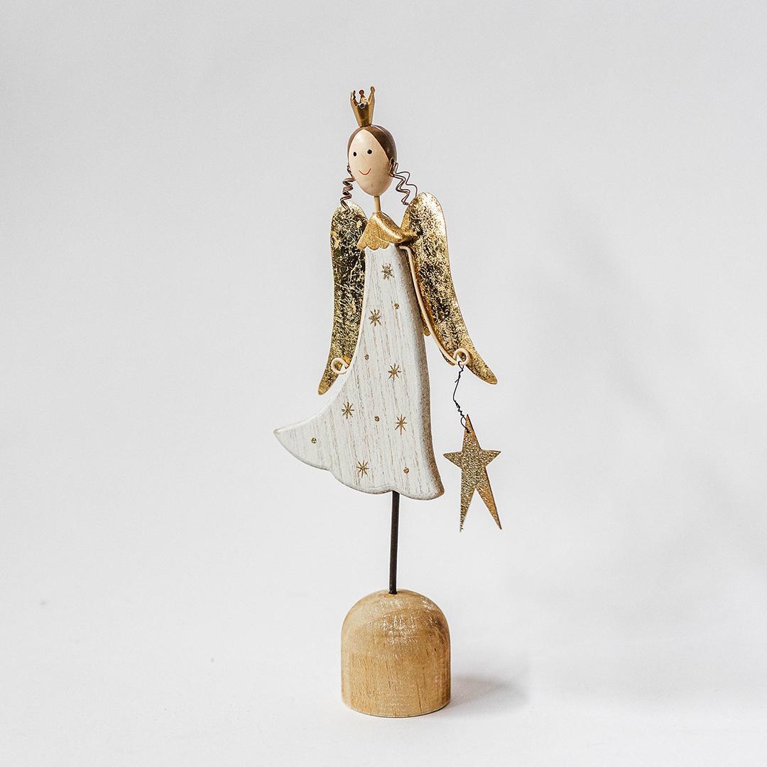 Wooden Angel with a star
