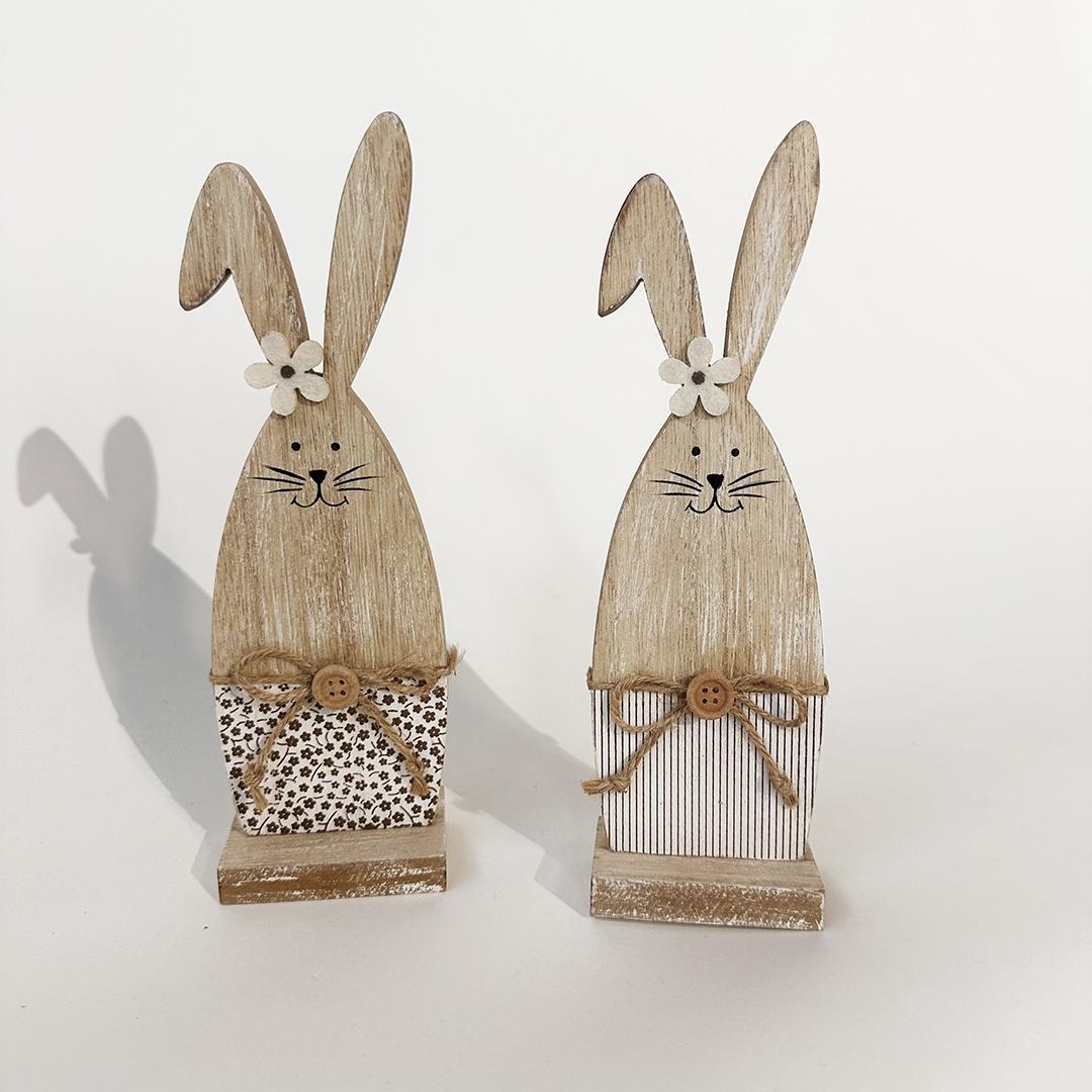 Decorated rabbits, Set of 2