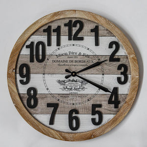 Antique Wooden Wall Clock Grand Prix